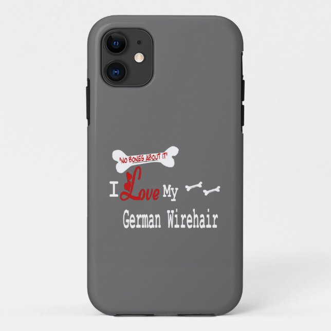 I Love My German Wirehaired Pointer Case-Mate iPhone Case (Back)