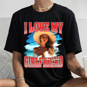 I Love My gf custom bootleg valentines day rap Tri-Blend Shirt