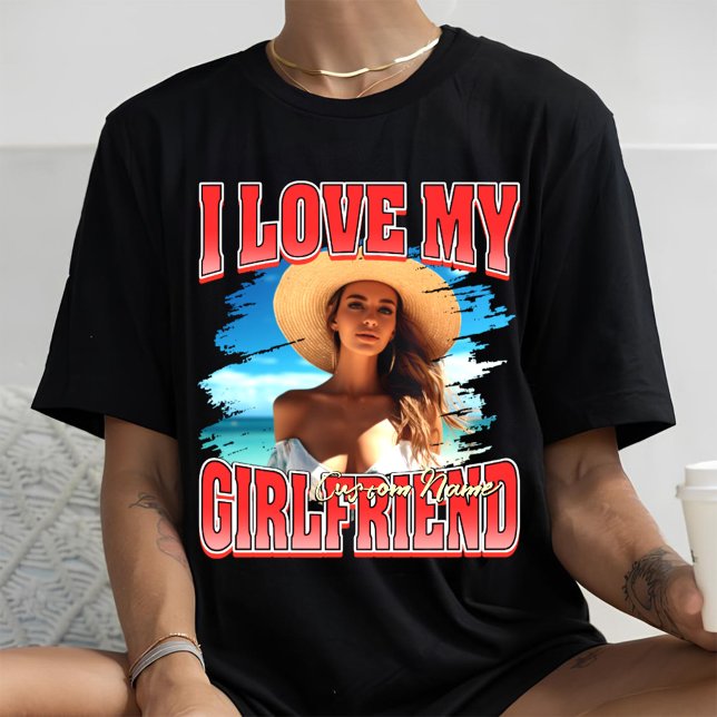 I Love My gf custom bootleg valentines day rap Tri-Blend Shirt (Creator Uploaded)