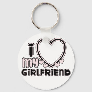 i love my gf keychain