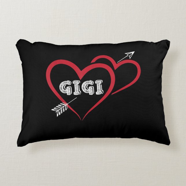 I Love My Gigi Valentine Day Heart Decorative Cushion (Front)