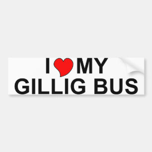 I Love My Gillig Bus Bumper Sticker