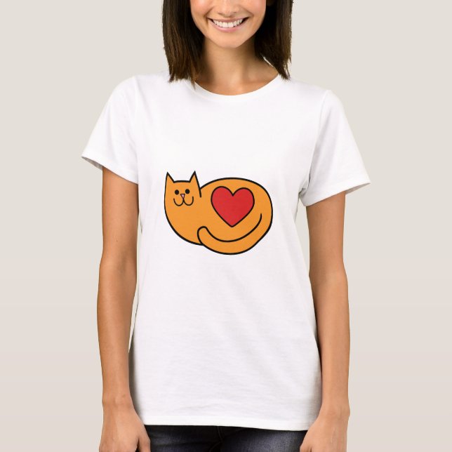 I love my ginger cat T-Shirt (Front)