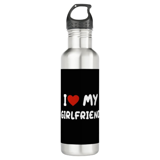 I love my girlfriend 710 ml water bottle (Front)