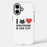 "I Love My Girlfriend and Her Cat" Cat Head iPhone