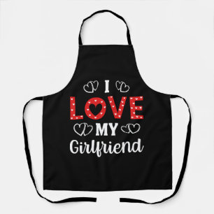 I Love My Girlfriend Apron