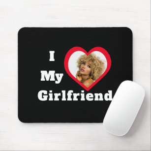 I Love My Girlfriend Bae Personalised Custom Photo Mouse Mat