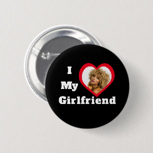 I Love My Girlfriend Bae Personalized Custom Photo 6 Cm Round Badge