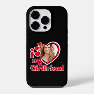 I Love My Girlfriend Custom Black iPhone 14 Pro Case