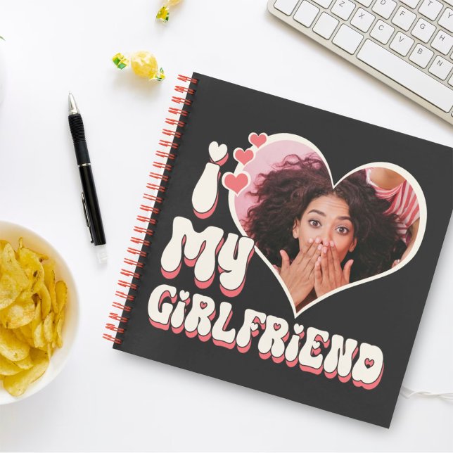 I Love My Girlfriend Custom Black Notebook (Creator Uploaded)