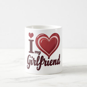 I Love My Girlfriend Custom Coffee Mug