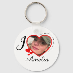 I Love My Girlfriend Custom Personalised Key Ring