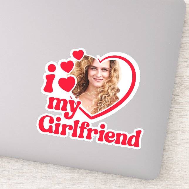 I Love My Girlfriend Custom Photo (Detail)