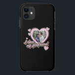 I Love My Girlfriend Custom Photo iPhone 11 Case<br><div class="desc">I Love My Girlfriend Custom Photo iPhone Case. Perfect gift for valentines day,  anniversary or birthday. Features retro script font and hearts.</div>