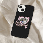 I Love My Girlfriend Custom Photo Personalised<br><div class="desc">I Love My Girlfriend Custom Photo iPhone Case. Perfect gift for valentines day,  anniversary or birthday. Features retro script font and hearts.</div>