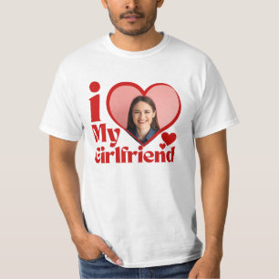 I Love My Girlfriend Custom  T-Shirt