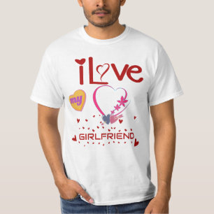 I Love My Girlfriend Custom T-Shirt