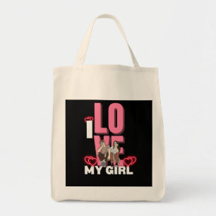 I Love My Girlfriend Custom Tote Bag