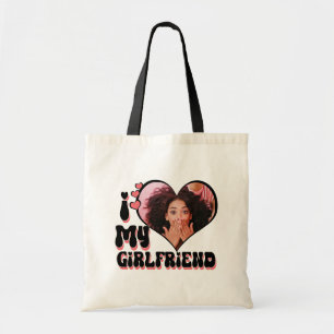 I Love My Girlfriend Custom Tote Bag