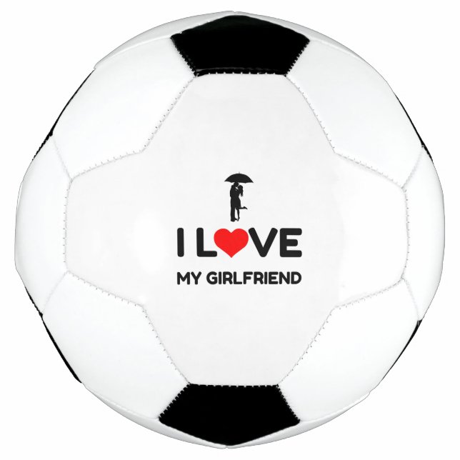 I LOVE MY GIRLFRIEND FOOTBALL (Front)
