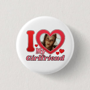 I Love My Girlfriend, Girlfriend 3 Cm Round Badge