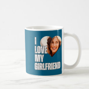 I Love My Girlfriend Heart Photo Boyfriend Gift  Coffee Mug