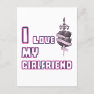 I Love My Girlfriend (Legends Style) Postcard