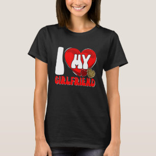I Love My Girlfriend Matching Couple Valentine's D T-Shirt