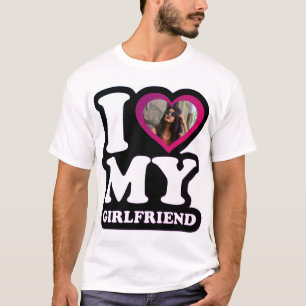 I Love My Girlfriend Miami - Custom Photo T-Shirt