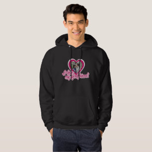 I Love My Girlfriend Personalised Custom Photo Hoodie