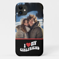 I Love My Girlfriend Personalised Photo 
