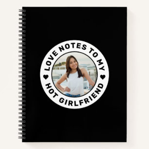 I Love My Girlfriend Personalised Photo Love Notes Notebook