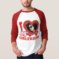I Love My Girlfriend Personalised Photo Text
