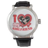 I Love My Girlfriend Personalised Photo Text