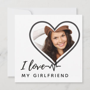 I LOVE MY GIRLFRIEND Photo Gift Personalised