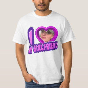I Love My Girlfriend Photo Personalised Shirt