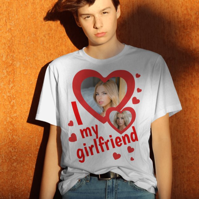I love my Girlfriend photo T-Shirt