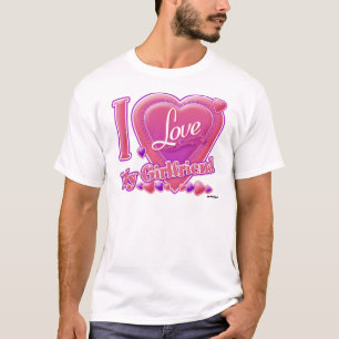 I Love My Girlfriend pink/purple - hearts T-Shirt