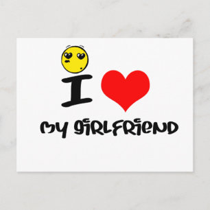 I love my Girlfriend Postcard
