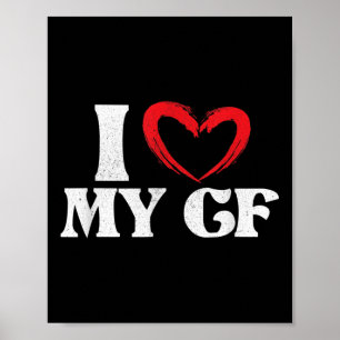 I Love My Girlfriend _ Relationship Bride Groom _ Poster