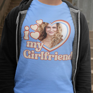 I Love My Girlfriend Retro T-Shirt