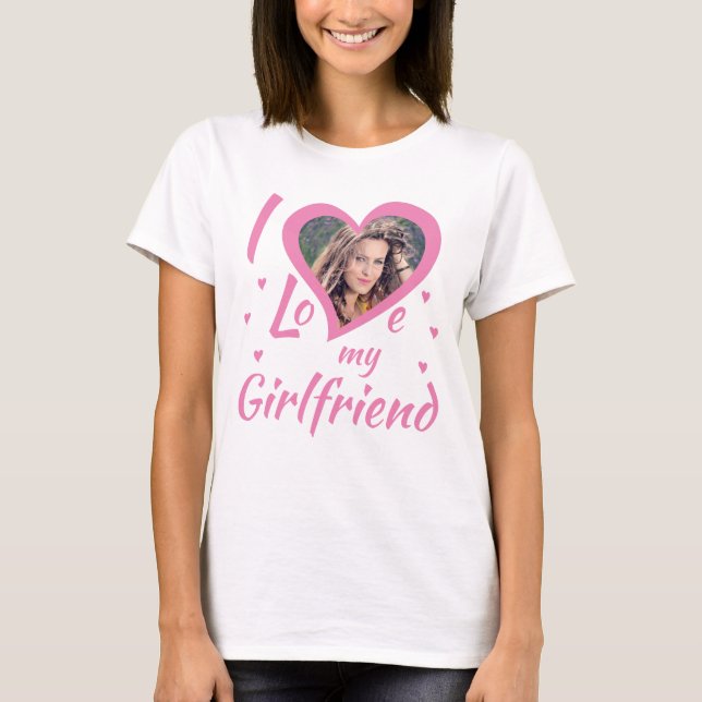 I Love my Girlfriend - T-shirt personalizable (Front)