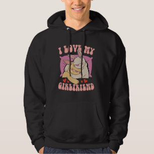 I Love My Girlfriends Bunny Couple Adorable Romant Hoodie
