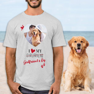 I Love My Girlfriend's Dad Personalized Photo T-Shirt