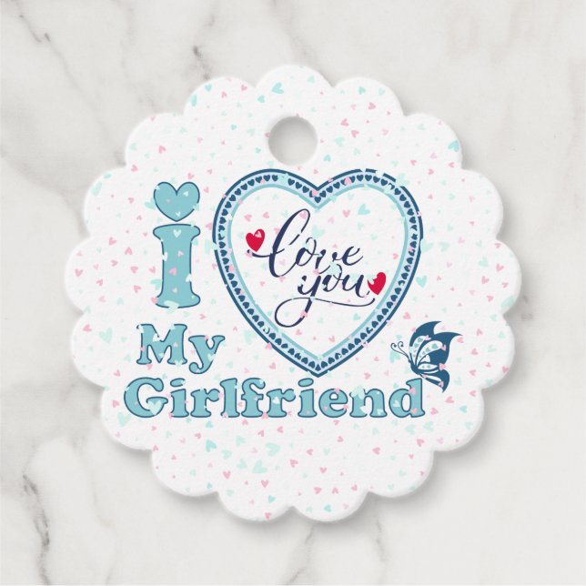 I Love My Girlfriends Favour Tags (Front)