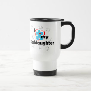 I Love My Goddaughter - Autism Travel Mug