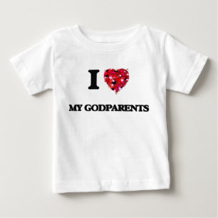 I Love My Godparents Baby T-Shirt