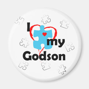 I Love My Godson - Autism Magnet