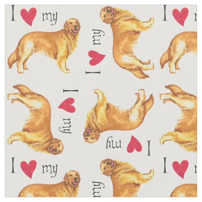 I Love my Golden Fabric (Close Up)