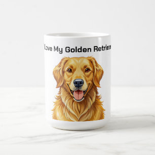 I Love My Golden Retriever Coffee Mug